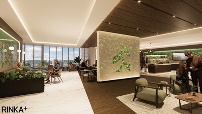 Rendering of Associated Bank IDS Center office space.