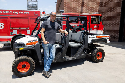 Award-winning actor and Hollywood director Josh Duhamel made a surprise visit to Los Angeles Fire Department Station 88, rolling in with a powerful gift: a brand-new Bobcat Utility Vehicle (UTV). The donation was part of Bobcat’s Work Worth Doing campaign - a nationwide initiative honoring everyday heroes. Duhamel, a Bobcat ambassador, personally handed over the keys to the UTV in recognition of the LAFD’s first-ever, full-time hand crew, who help mitigate and control wildfires and will use the UTV on the frontlines of future fires.