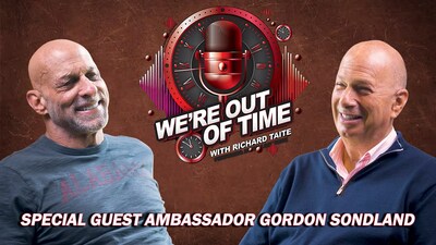 We're Out of Time host Richard Taite and former U.S. ambassador to Europe Gordon Sondland