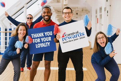 Carnival Cruise Line announced it will launch a new loyalty program with new features, new ways to earn status, new reward categories and a new name: Carnival Rewards™.