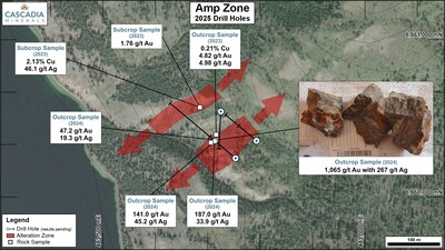 Amp Zone (CNW Group/Cascadia Minerals Ltd.)