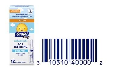 Orajel™ Baby Teething Swabs (photos provided by Church & Dwight Co., Inc.)