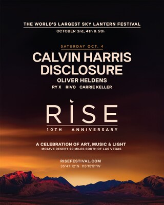 DISCLOSURE JOINS CALVIN HARRIS ON SATURDAY NIGHT AT THE 10TH ANNIVERSARY RISE FESTIVAL
GRAMMY®-nominated multi-platinum duo to electrify the Mojave Desert for a back-to-back main stage showcase on October 4th, 2025