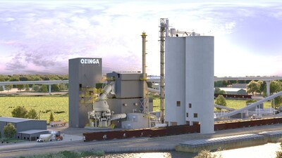 When completed, Ozinga's low-carbon cement manufacturing facility will be the largest in North America.