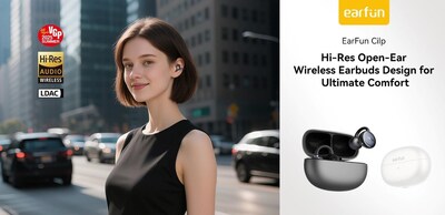 EarFun Clip - Effortless Fit Hi-Res Open-ear Comfort Wireless Earbuds