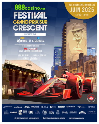 The 888casino.net Crescent Street Grand Prix Festival Presented by Corona and Liquid I.V. (CNW Group/Feldman Entertainment Quebec Inc.)