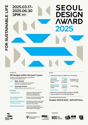 Seoul Design Award 2025 Call for Entry Poster Seoul Design Award 2025 Call for Entry Poster