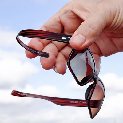 Patented Flying Eyes eyewear. 1mm thin flexible temples