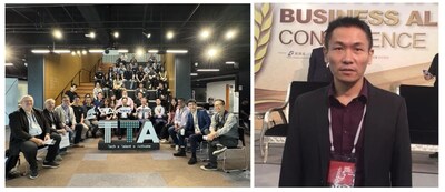 Left: Mosaic Venture Lab startup event. Right: FSP Spokesperson Paul Yao.