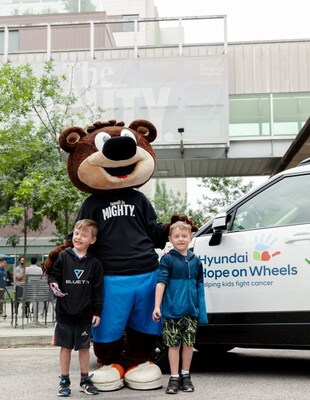 Weston and Bennett, BC Children’s Hospital Foundation oncology patient ambassadors. (CNW Group/Hyundai Auto Canada Corp.)