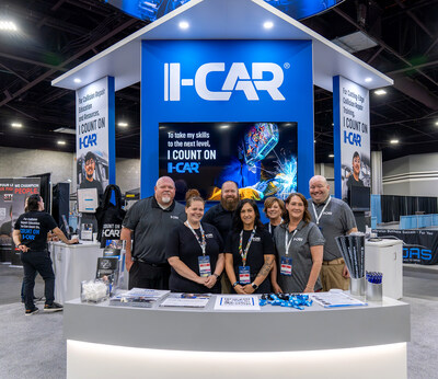 I-CAR's interactive booth to learn about education and training opportunities and participate in hands-on activities, including a virtual reality (VR) demonstration.