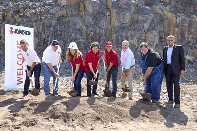 IKO executives were joined by state, regional, and local leaders to break ground on the company's new facility in Bismarck, Missouri.