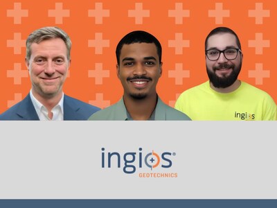 Daniel Miller, Daniel Minke, and Harrison Cook join Ingios Geotechnics growing team.