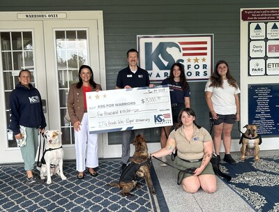ITG Brands Presents Donation to K9s For Warriors to Help Pair Service Dogs with Veterans Across the Country