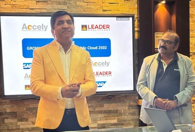Sukhdeep Sachdev, CEO, Leader Healthcare and Muraleedharan Menon, Delivery Head and Presales, Accely