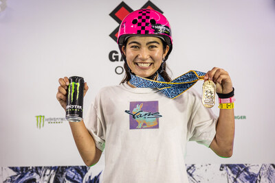 Monster Energy's Arisa Trew Claims Double Gold in Women’s Skateboard Park and Vert, Sets New All-Time Record in Women’s Skateboarding for Most X Games Gold Medals at 7 Medals at X Games Osaka 2025