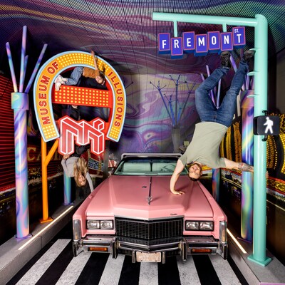 Museum of Illusions Las Vegas Reversed Room Is an Ode to the Bright Lights of Fremont Street