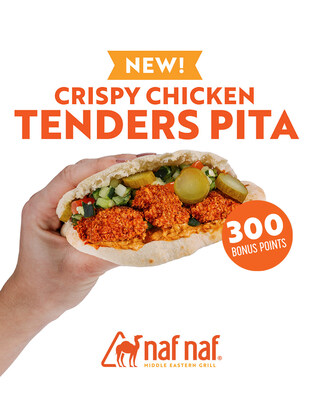NEW! Crispy Chicken Tenders Pita at Naf Naf Grill