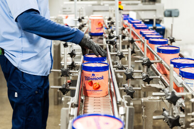 Tillamook Ice Cream – the fastest-growing family size ice cream brand in the United States – is now officially in production at the new Tillamook County Creamery Association (TCCA) manufacturing facility in Decatur, Ill.