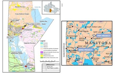 Figure 5: NiCAN’s Project Locations in Manitoba, Canada (CNW Group/Nican Ltd.)