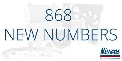 Nissens Automotive is proud to announce the release of 868 new part numbers exclusive to its North American product portfolio.