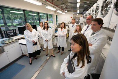 (L-R) Dr. Anastasia Bodnar, NSCEB; Allison Check, NSCEB; Vice Chair Michelle Rozo, NSCEB; Laura Gunter, NC LifeSci; Tue Micheelsen, Novonesis; Katie Smith, Office of Rep. Rouzer; John Tayloe, Office of Sen. Budd; Trey Lewis, Office of Sen. Tillis; Anmei Zeng, NSCEB.