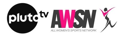 Pluto TV x AWSN Logos (PRNewsfoto/Pluto TV)