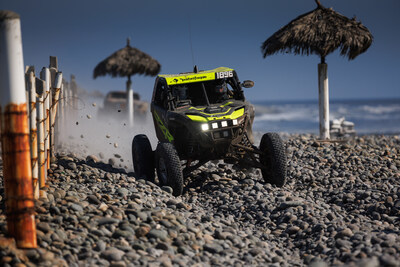 Brock Heger Piloting his RZR Pro R Factory to an Impressive Eighth Finish Among All Four-Wheel Vehicles and Securing Polaris a Rare Three-Peat at the Event
