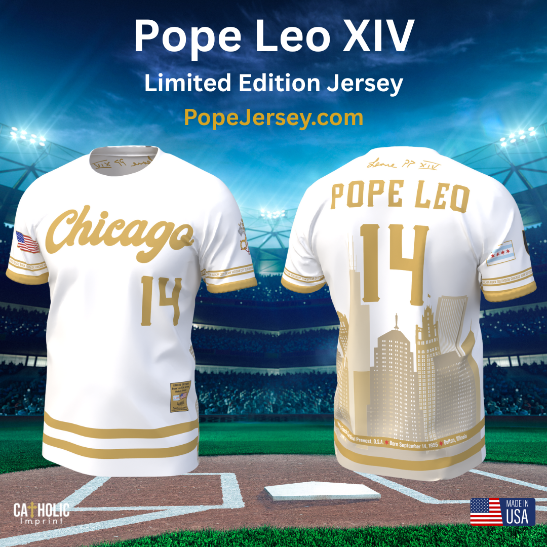 Pope Leo Inspires a Jersey That Gives Back — And It’s Made Locally in Chicago by Catholic Imprint