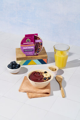 SAMBAZON's Amazon Superberry Ready-to-Top Açai Bowl. Simply add fresh fruit to your liking and enjoy.
