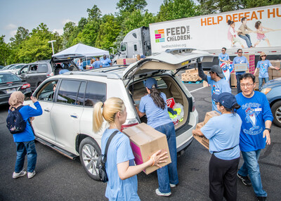(Credit: Chip McCrea) StarKist Cares in action with Feed the Children and Cornerstones.