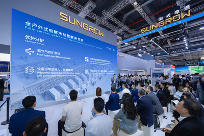 Live image from the launch event (PRNewsfoto/Sungrow Hydrogen)