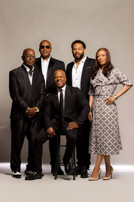 Victor Burke (left), Andrew Wilson (top left), Vanzil Burke (middle), Brandon Lee Ward (top right), Ta'Nisha Cameron (right) (PRNewsfoto/BURKE ENTERTAINMENT)