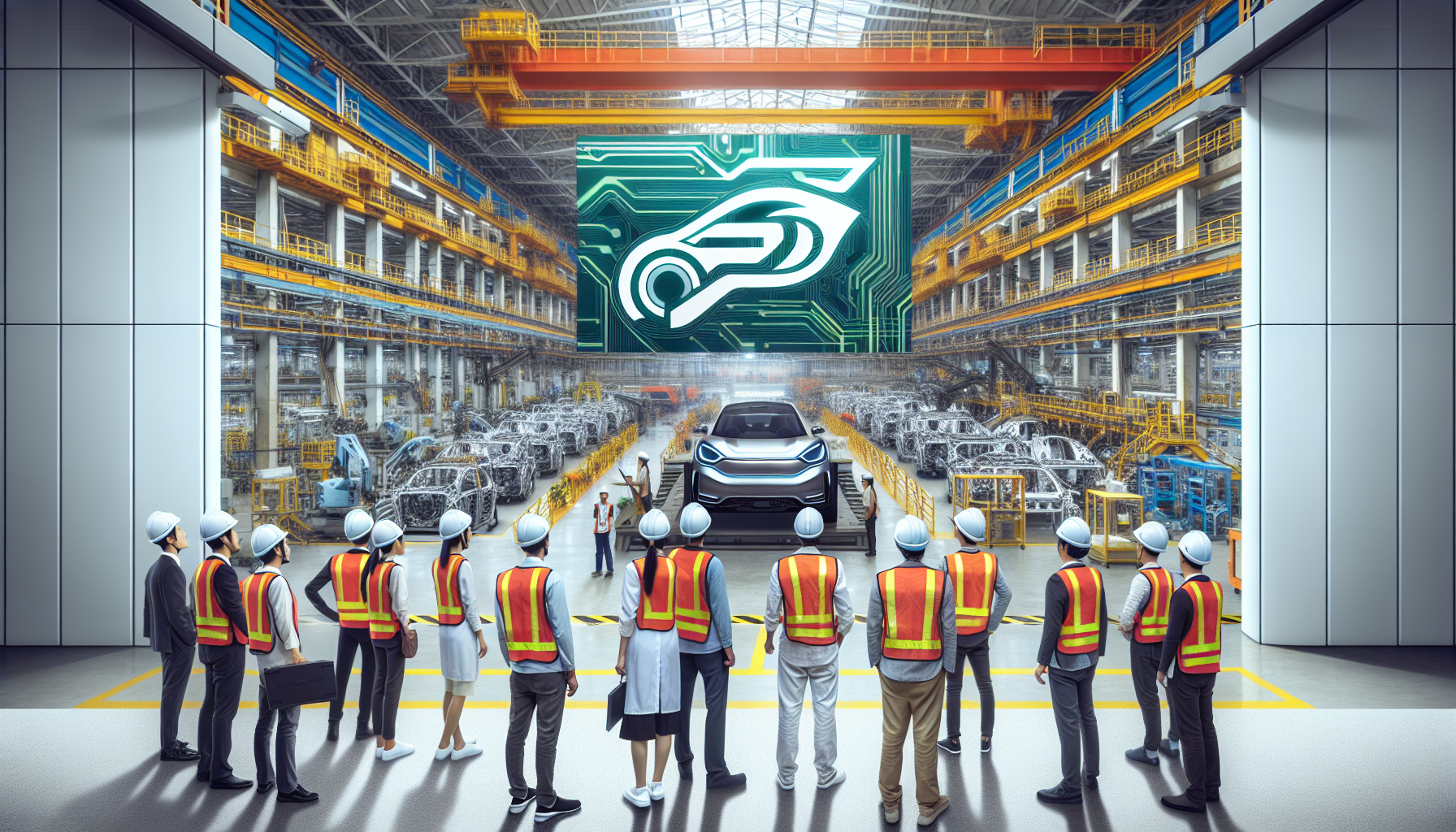 Tourists Flock to China’s EV Hype Factories