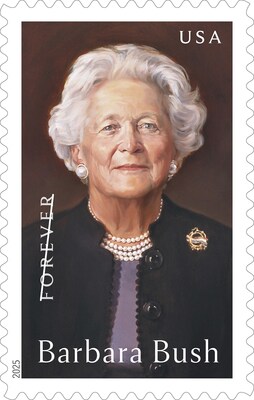 U.S. Postal Service Releases New Barbara Bush stamp