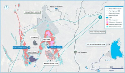 Site Layout (CNW Group/Vizsla Silver Corp.)