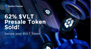 XRP News: Vaultro Finance Presale on XRP Has Now Surpassed 62% Allocation as Investor FOMO Reaches Fever Pitch – Join $VLT Pressale