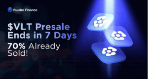 XRP News: Vaultro Finance Presale on XRP Is Set to End in 7 Days, Already Sold Out 72% of Its Allocation — Join $VLT Presale Now