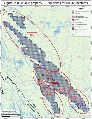 Cupani Metals Corp, claims map, 24 July 2025 (CNW Group/Cupani Metals Corp.)
