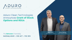Aduro Clean Technologies Announces Grant of Stock Options and RSUs