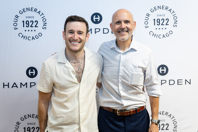 Daniel and Joe Wein, fourth- and third-generation leaders of Hampden Watch, at the company’s A Century in Time relaunch celebration in Chicago’s West Loop on July 12, 2025.