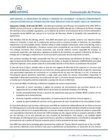 ARIS MINING, EL MINISTERIO DE MINAS Y ENERGÍA DE COLOMBIA Y ALIADOS COMUNITARIOS
LANZAN ESTRATEGIA DE FORMALIZACIÓN PARA ÁREAS ACTIVAS DE MAPE CERCA DE MARMATO (CNW Group/Aris Mining Corporation) ARIS MINING, EL MINISTERIO DE MINAS Y ENERGÍA DE COLOMBIA Y ALIADOS COMUNITARIOS
LANZAN ESTRATEGIA DE FORMALIZACIÓN PARA ÁREAS ACTIVAS DE MAPE CERCA DE MARMATO (CNW Group/Aris Mining Corporation)