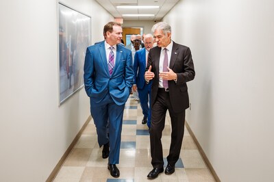 Michael Charlton, Pres. and CEO of AtlantiCare, and Dr. Mehmet Oz, Administrator of CMS, speak in Atlantic City, NJ.
