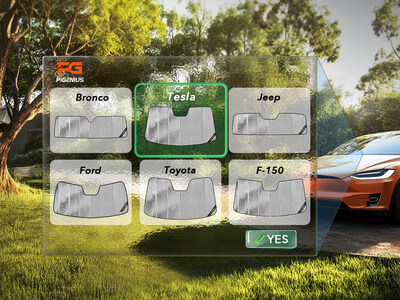 Pigenius custom windshield sunshade