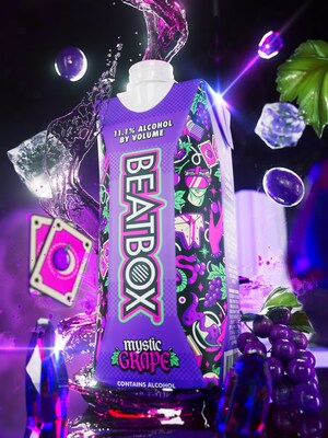 BeatBox Beverages launches Mystic Grape, a bold and nostalgic new flavor making its official festival debut at Lollapalooza 2025. Available nationwide August 1, Mystic Grape joins the brand's expanding lineup of 11.1% ABV party punches designed for flavor-loving fans everywhere.