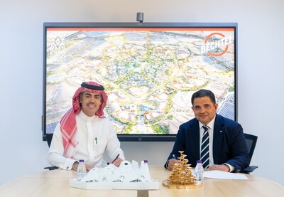 Pictured left to right, Talal H. AlMarri, CEO of Expo 2030 Riyadh Company, and Hani Rizkallah, President of Saudi Arabia Infrastructure at Bechtel. Pictured left to right, Talal H. AlMarri, CEO of Expo 2030 Riyadh Company, and Hani Rizkallah, President of Saudi Arabia Infrastructure at Bechtel.