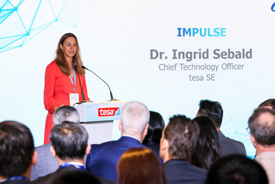 Remarks by tesa Executive Board Member Technology Dr. Ingrid Sebald on bonding for innovation and driving sustainability with groundbreaking technology.