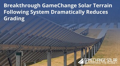 GameChange Solar's Genius Tracker TF™ accommodates up to 1.7° post-to-post, enabling the industry’s lowest grading requirement on challenging terrain GameChange Solar's Genius Tracker TF™ accommodates up to 1.7° post-to-post, enabling the industry’s lowest grading requirement on challenging terrain