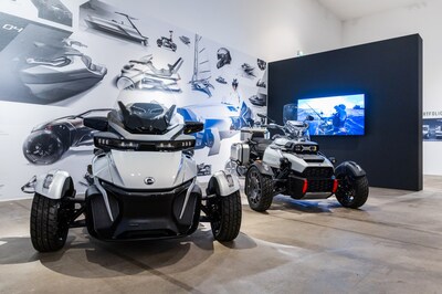The BRP exhibition at Red Dot Design Museum. (CNW Group/BRP Inc.)