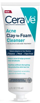 CeraVe Acne Clay-to-Foam Cleanser